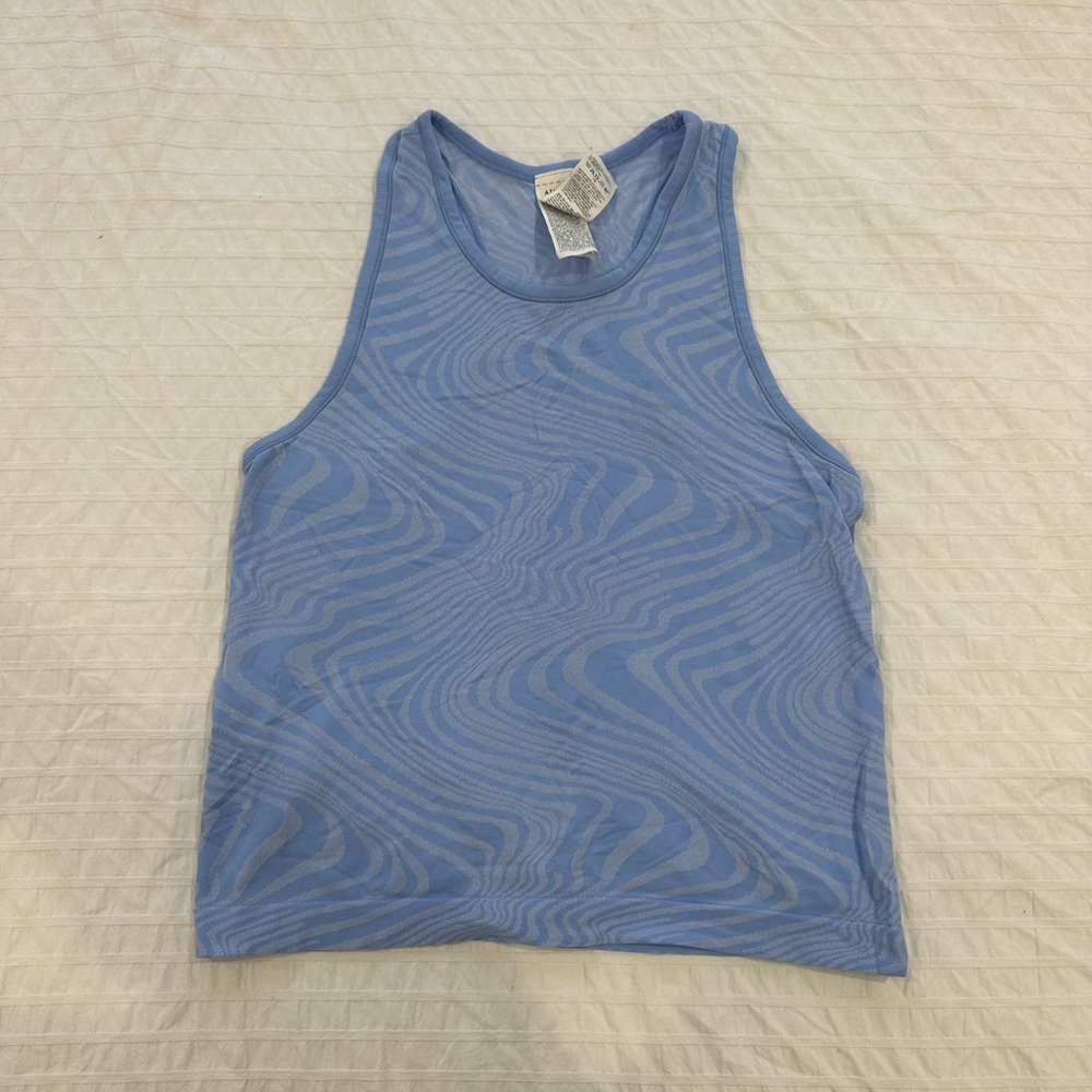 Athleta Girl Power Up Seamless Swirl Sport Length Tank Top
